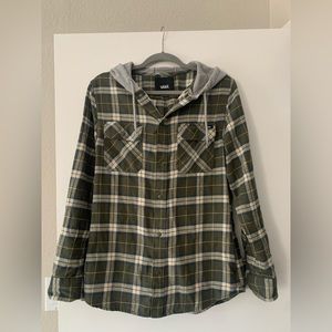 Vans Flannel with Hood size small